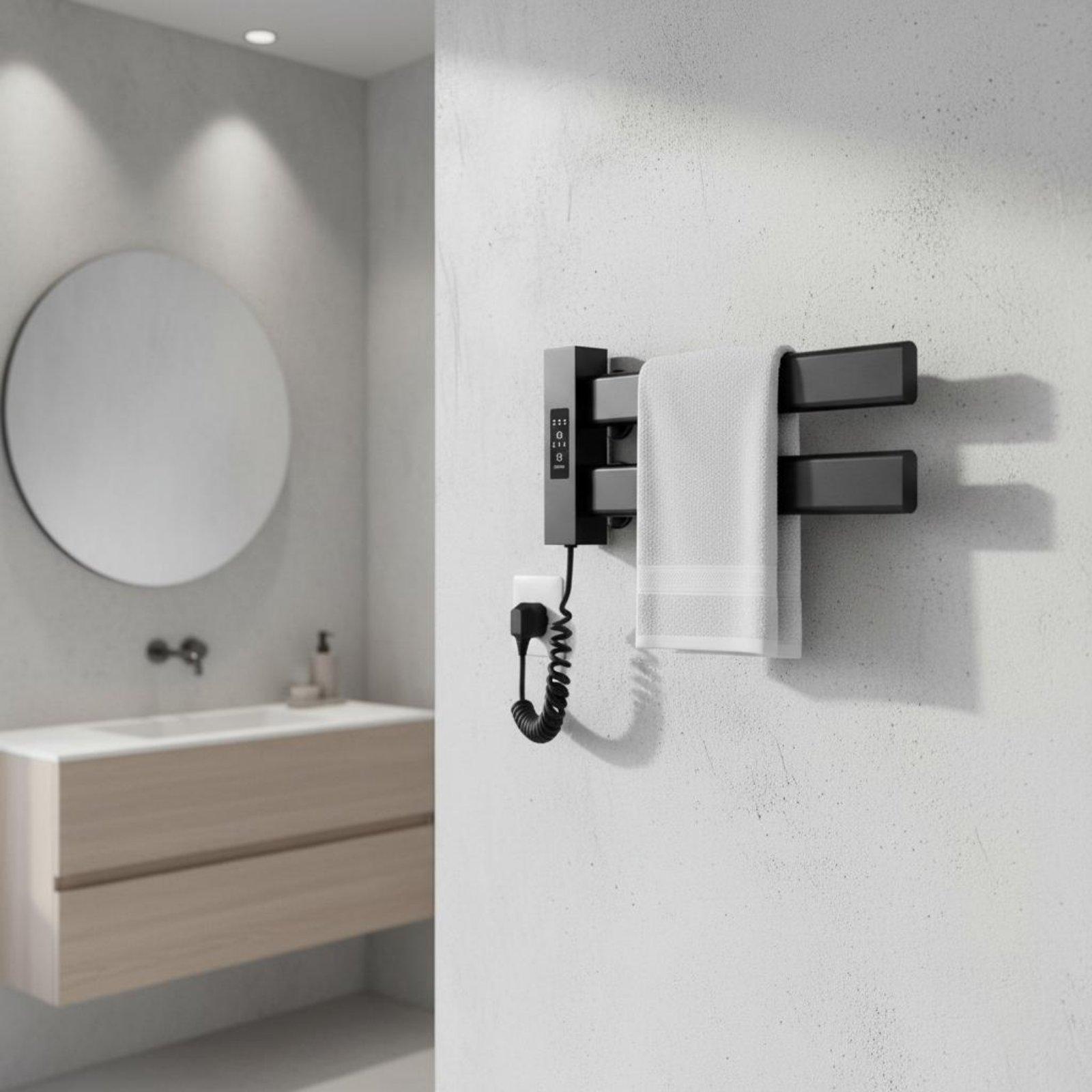 Towel Warmer Electric - Smart Towel Heating Rack easy Installation