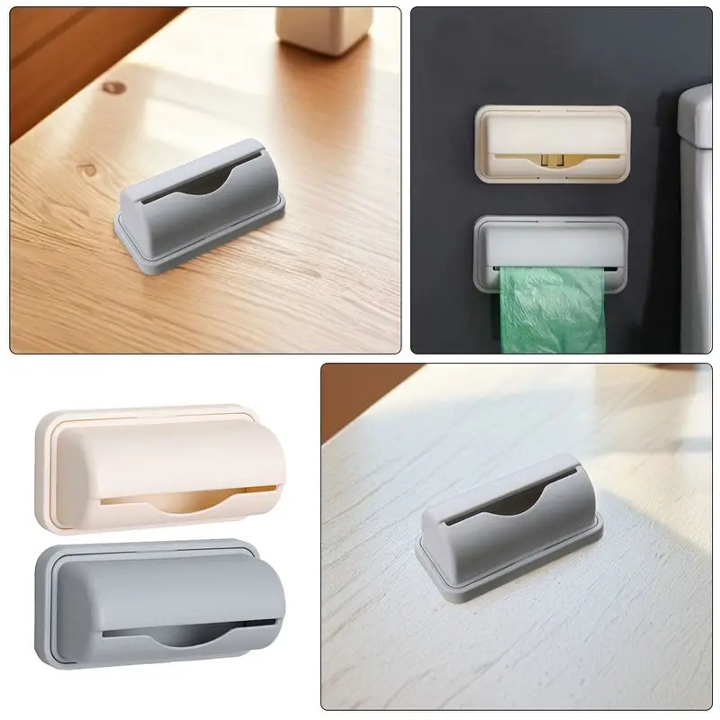 Home Goods Bathroom Cabinets - 1/2/3/4Pcs Wall-Mounted Trash Bag Dispenser Kitchen