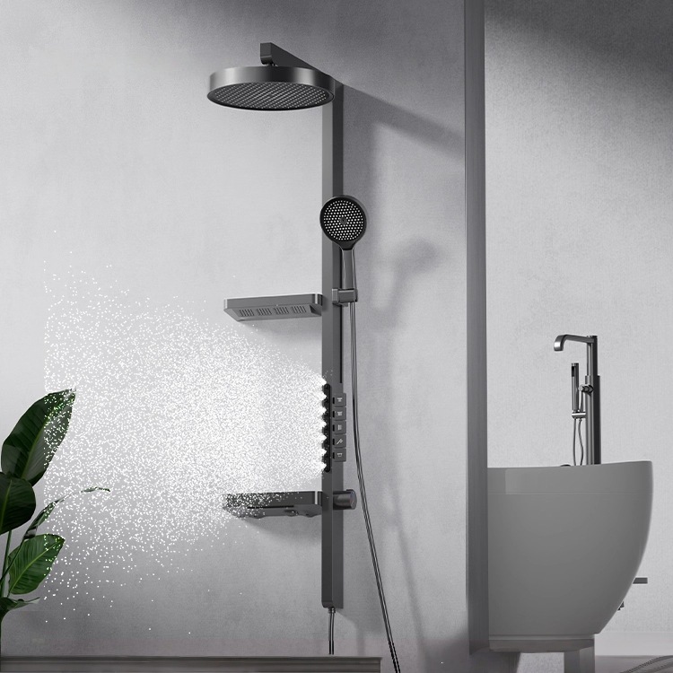 Jet Home Bathroom - Rain Shower Set, LED Digital Display,