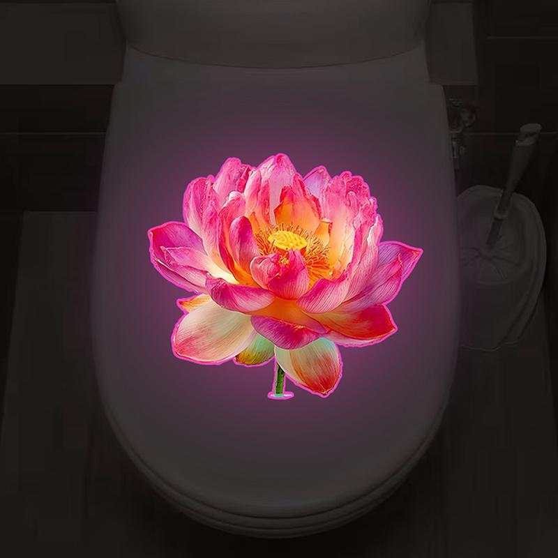 Jet Home Bathroom - Glow In The Dark Toilet Stickers