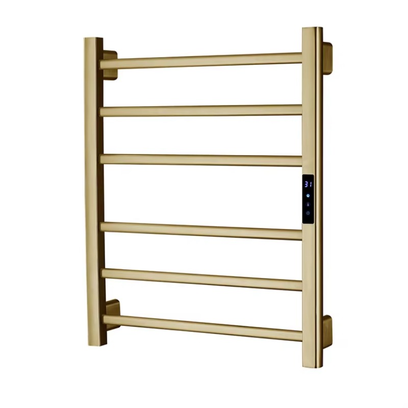 Towel Warmer Electric - Black Gray Gold Brushed Bathroom Thermostat