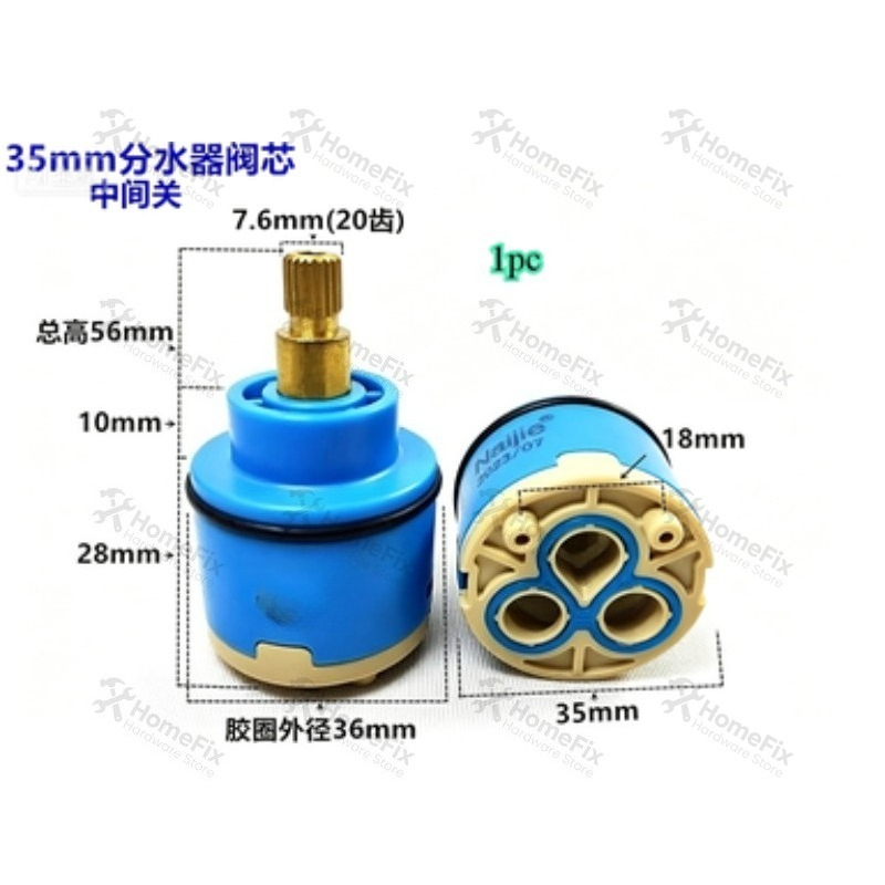 Basin Mixer Tap - 1Pcs Ceramic Valve Core 28mm 35mm