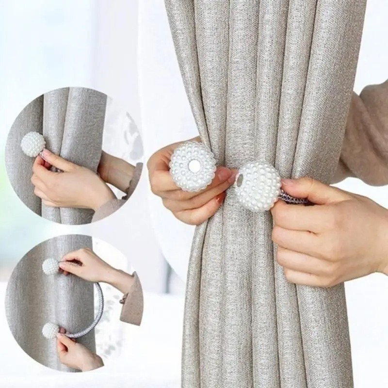 1/2PCS Pearl Magnetic Curtain  - Home Bathroom Supplies 评论和价格