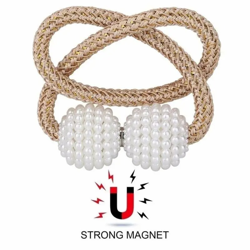 1/2PCS Pearl Magnetic Curtain  - Home Bathroom Supplies 评论和价格