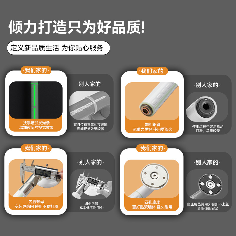 Stainless Steel Toilet Safety  - Home Bathroom Grab Bar 评论和价格