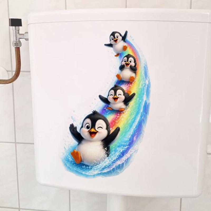 1PCS Cute Penguin Toilet Lid S - Jet Home Bathroom 评论和价格