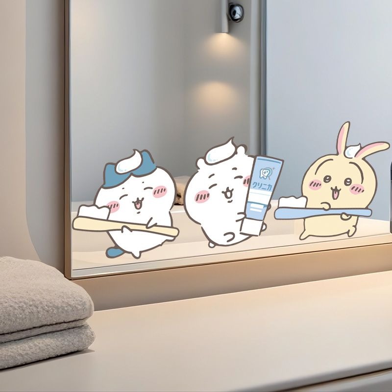 Hot Chiikawa Mirror Stickers S - Home Bathroom Supplies 评论和价格