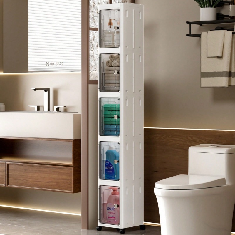5‑Tier Slim Fold‑Up Storage Ca - Home Goods Bathroom Cabinets 评论和价格