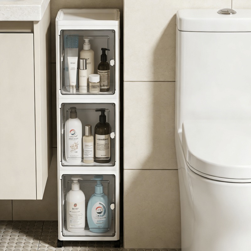 5‑Tier Slim Fold‑Up Storage Ca - Home Goods Bathroom Cabinets 评论和价格