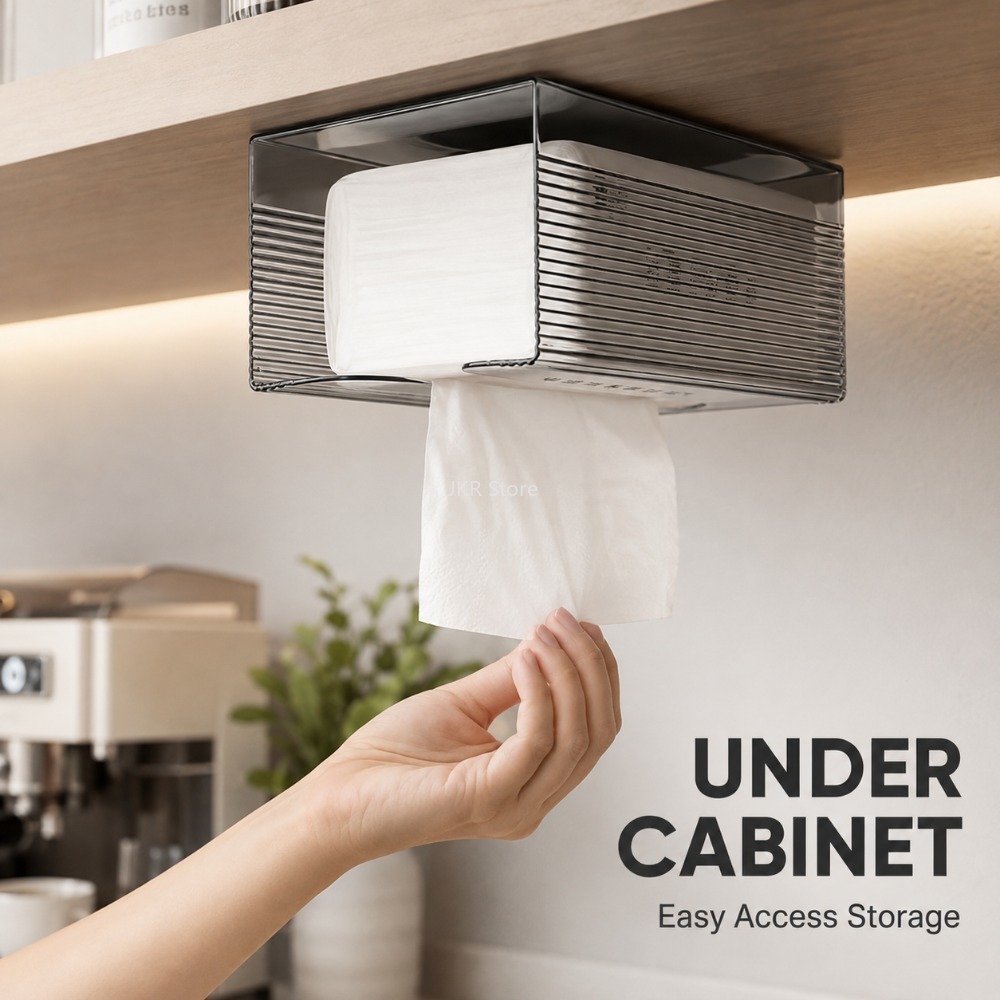 Transparent Acrylic Tissue Box - Home Bathroom Paper Towel Dispenser 评论和价格