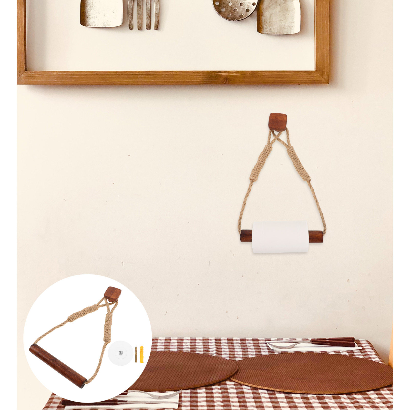 Wall Toilet Paper Holder Bathr - Home Bathroom Paper Towel Dispenser 评论和价格