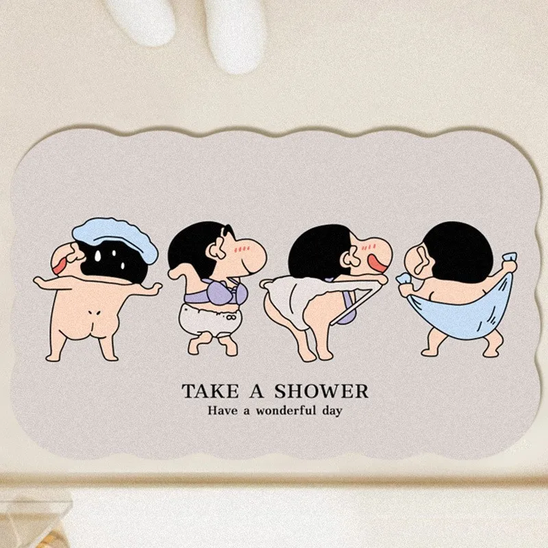 Cartoon Cute Crayon Shin-chan  - Home Goods Bathroom Mats 评论和价格