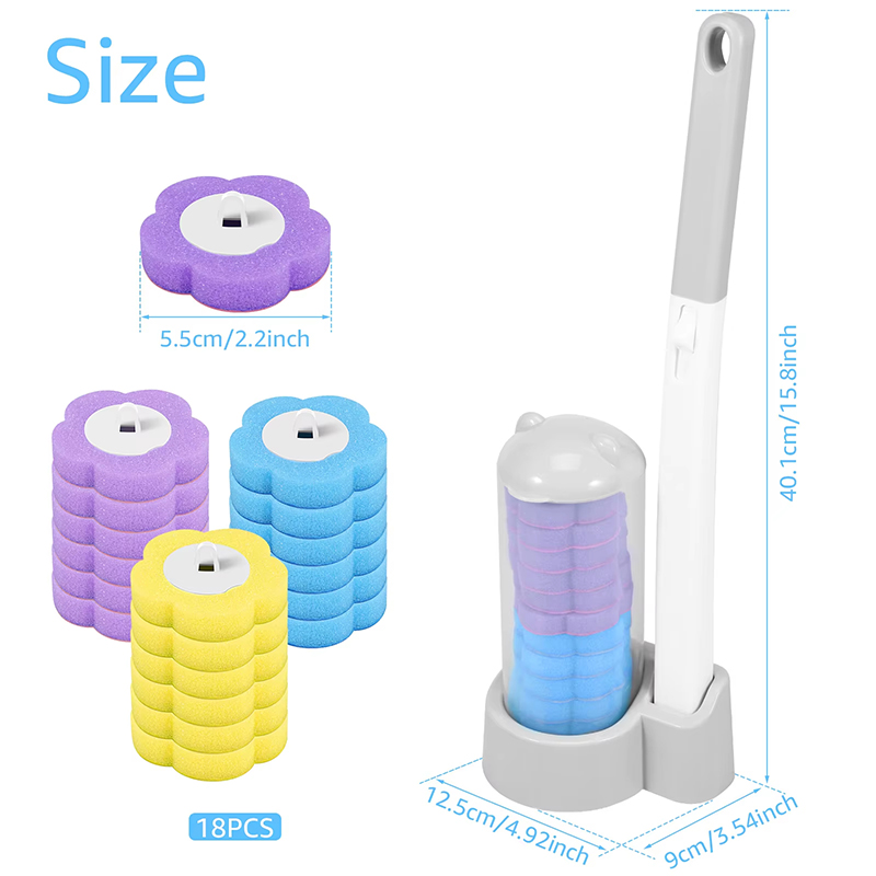 12/18Pcs Toilet Brush With Dis - Home Bathroom Upgrades 评论和价格