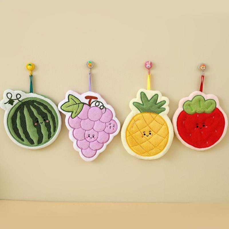 Fruit Hand Towel Kitchen Absor - Home Bathroom Supplies 评论和价格
