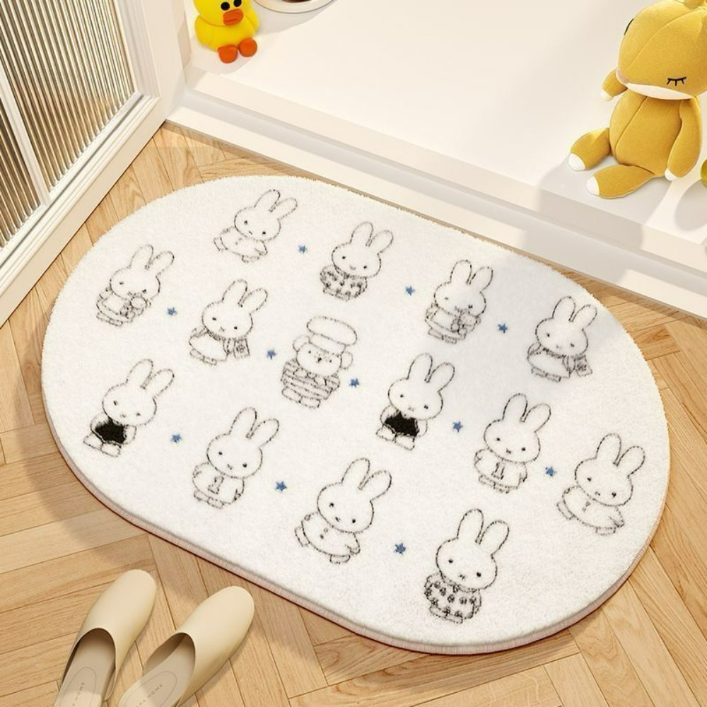 Miffy Cartoon Floor Mat Soft I - Home Goods Bathroom Mats 评论和价格