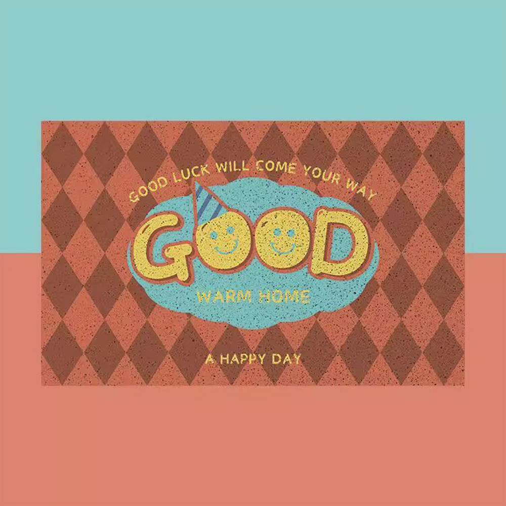 Cute Smiley Face Welcome Doorm - Home Goods Bathroom Mats 评论和价格