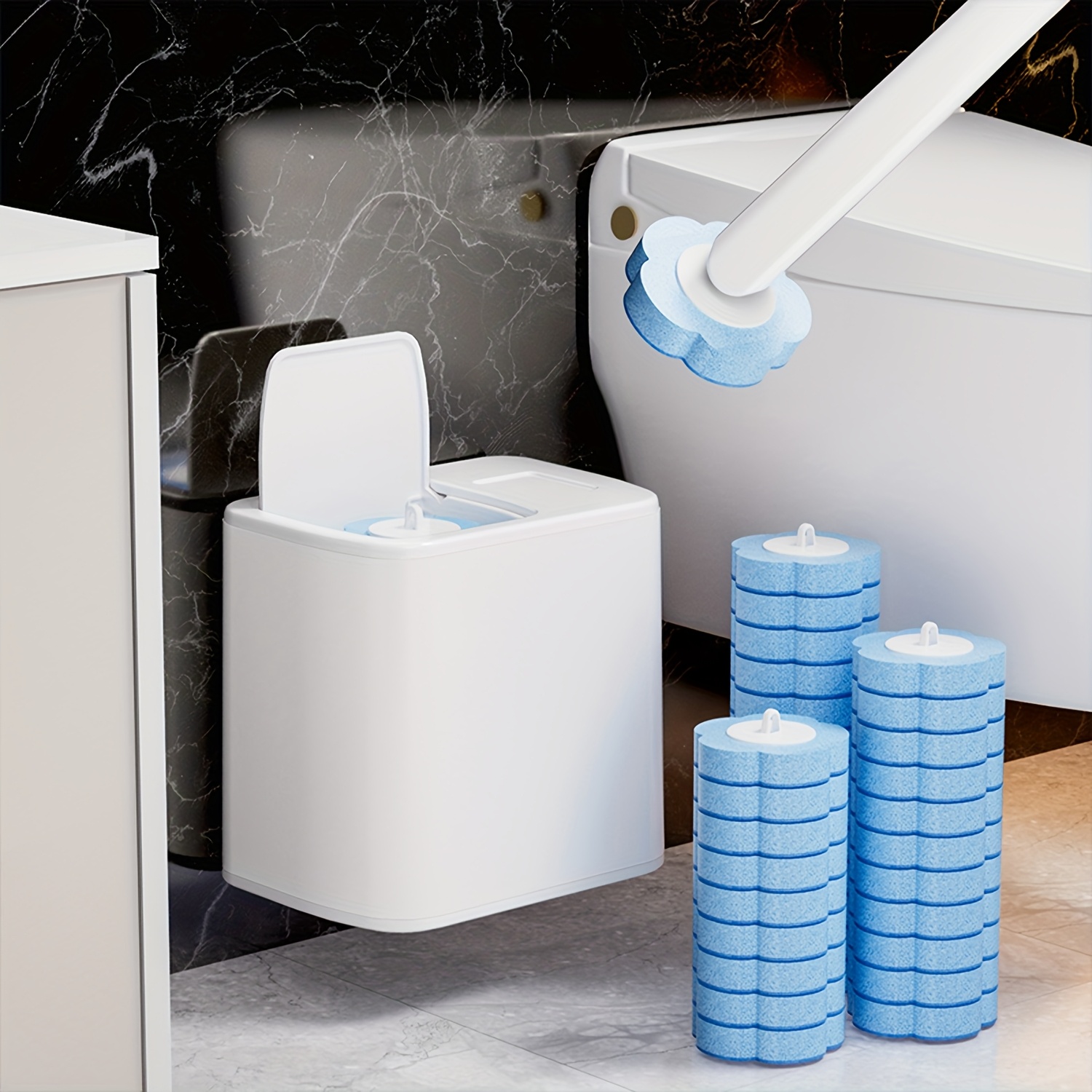 Toilet Brush with Disposable R - Home Bathroom Upgrades 评论和价格