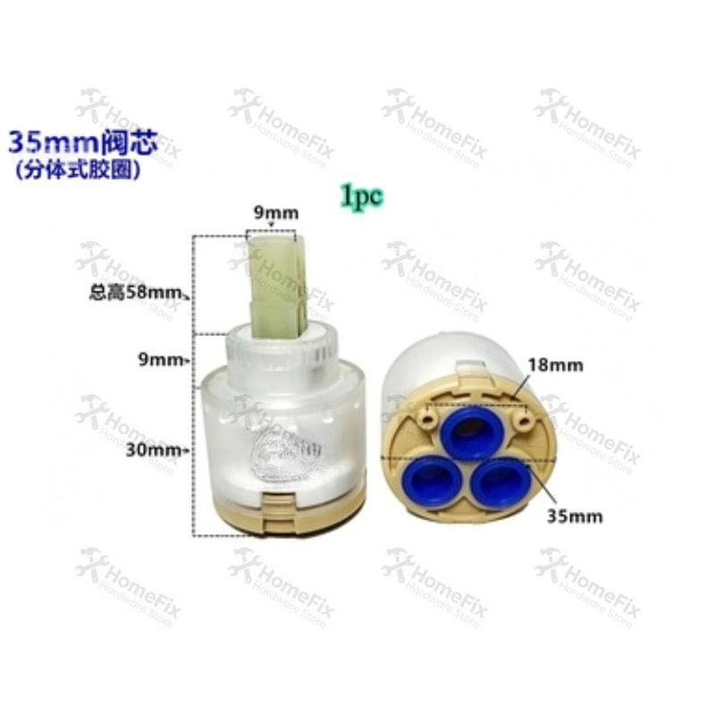 1Pcs Ceramic Valve Core 28mm 3 - Basin Mixer Tap 评论和价格