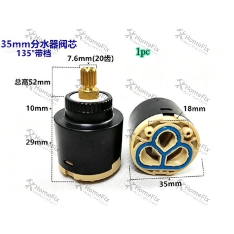 1Pcs Ceramic Valve Core 28mm 3 - Basin Mixer Tap 评论和价格
