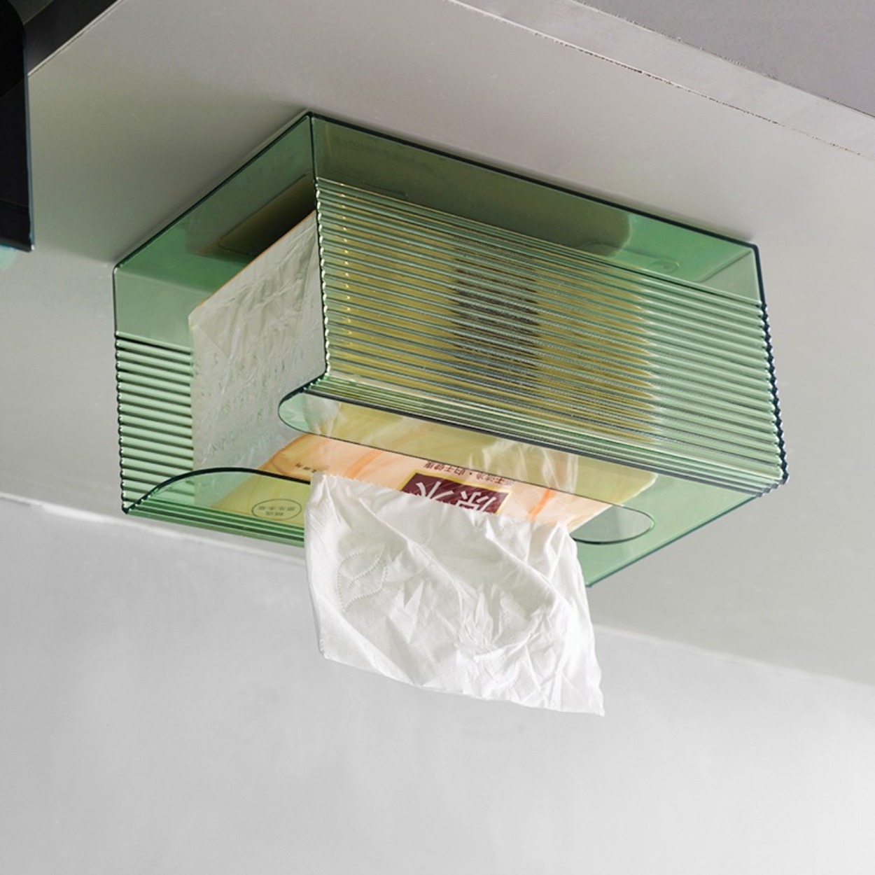 Wall Mounted Acrylic Tissue Bo - Home Bathroom Paper Towel Dispenser 评论和价格