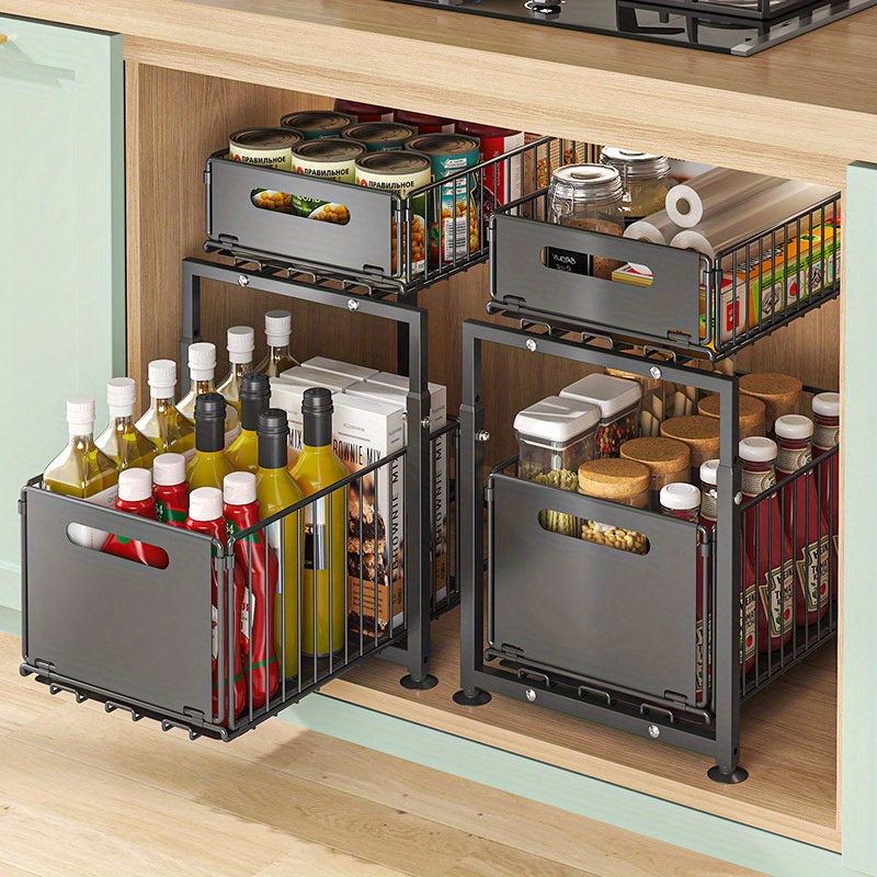 2 Tier Slide Out Cabinet Organ - Home Goods Bathroom Cabinets 评论和价格