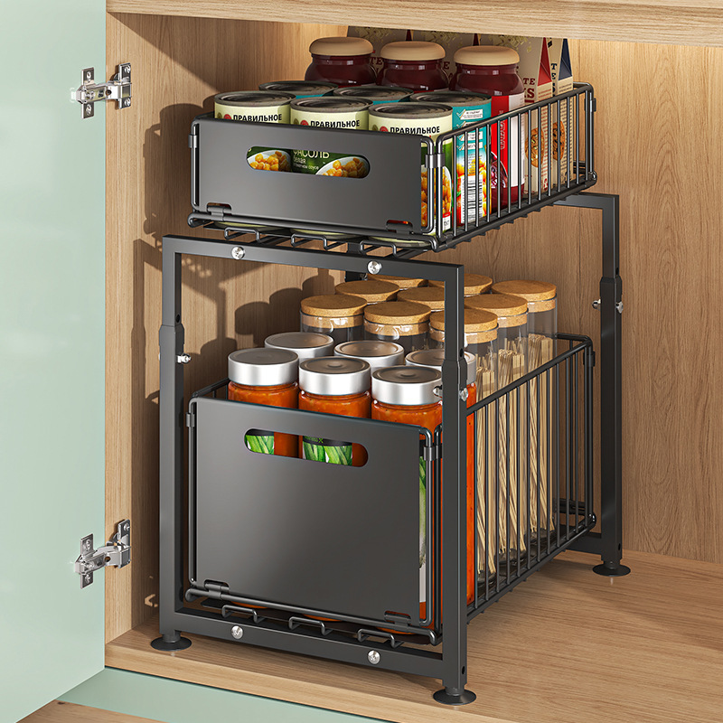 2 Tier Slide Out Cabinet Organ - Home Goods Bathroom Cabinets 评论和价格