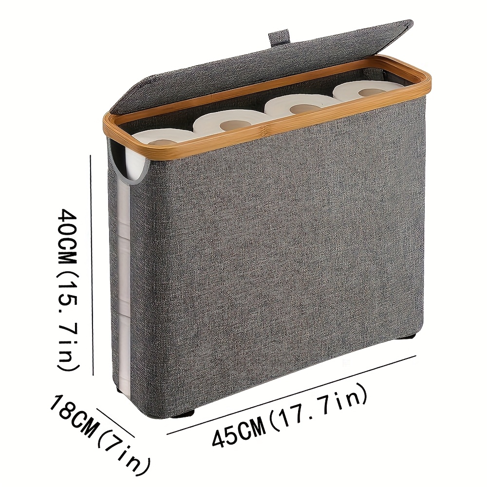 Bamboo Toilet Paper Storage Ba - Home Goods Bathroom Cabinets 评论和价格