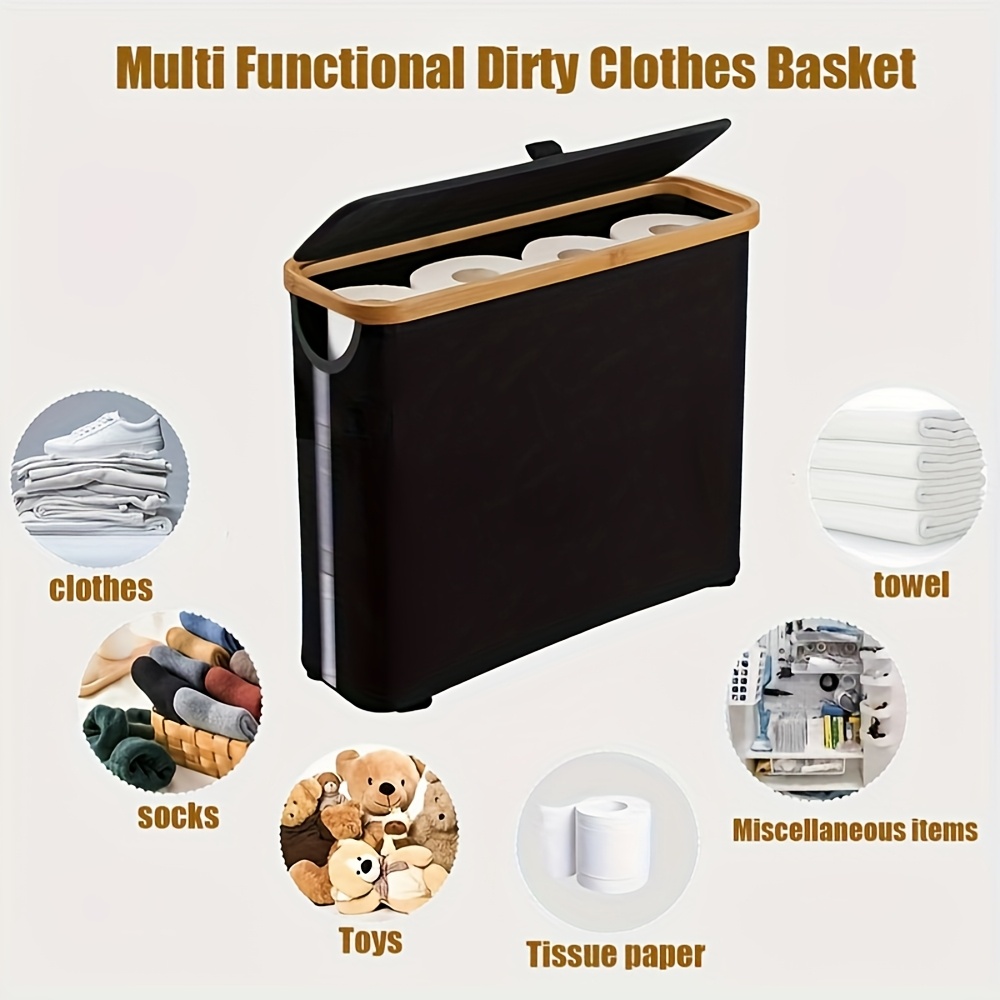 Bamboo Toilet Paper Storage Ba - Home Goods Bathroom Cabinets 评论和价格