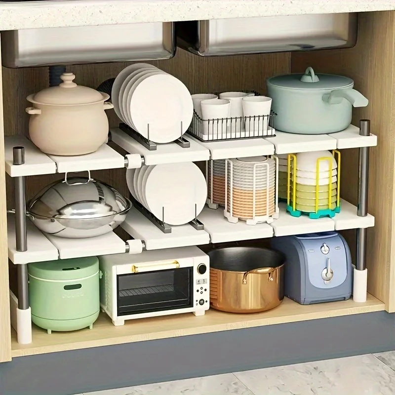 Adjustable Under Sink Storage  - Home Goods Bathroom Cabinets 评论和价格