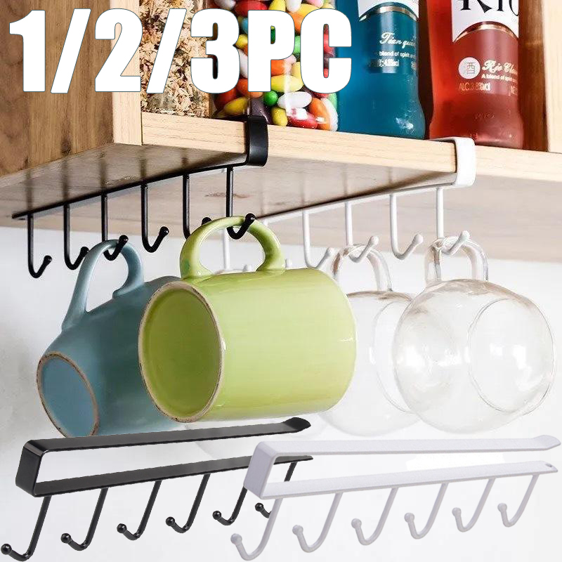 1/2/3PC 6 Hooks Kitchen Cabine - Home Goods Bathroom Cabinets 评论和价格