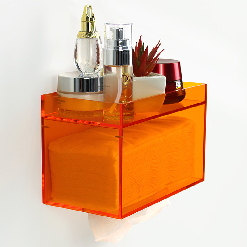 Acrylic Wall Mounted Tissue Bo - Home Bathroom Paper Towel Dispenser 评论和价格