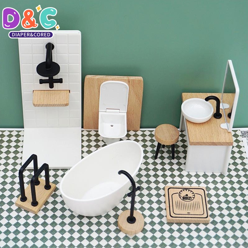 1:6/1:12 Dollhouse Miniature B - Home Bathroom Supplies 评论和价格
