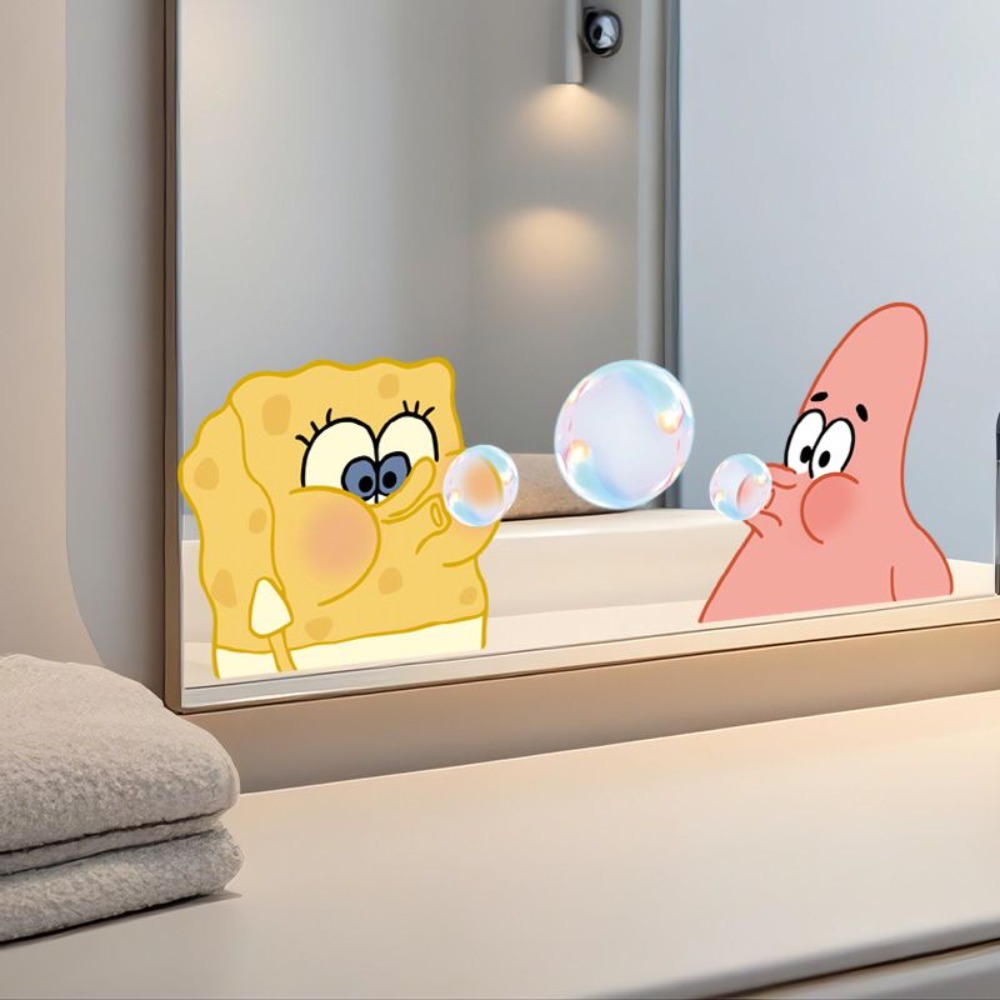 SpongeBob Bathroom Mirror Deca - Home Bathroom Supplies 评论和价格