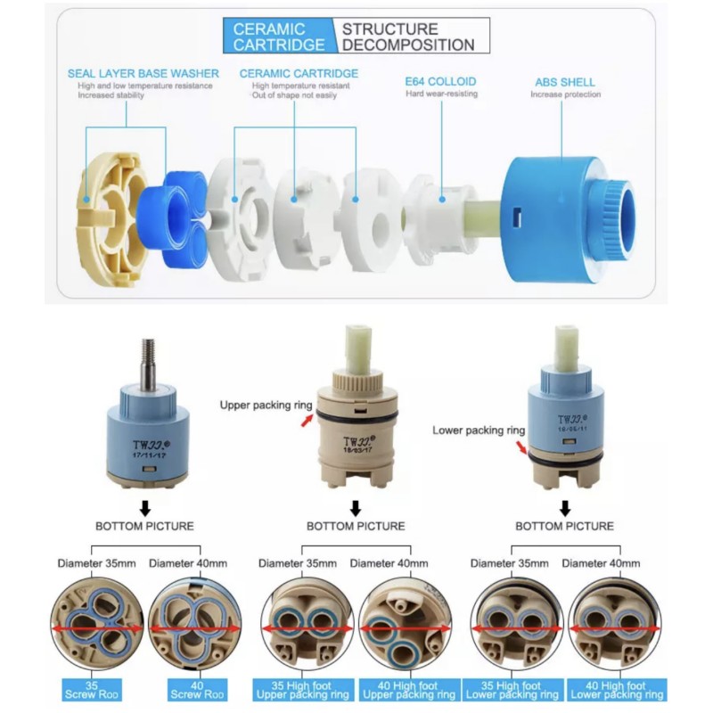 Faucets Mixing Spool Valve 25  - Basin Mixer Tap 评论和价格