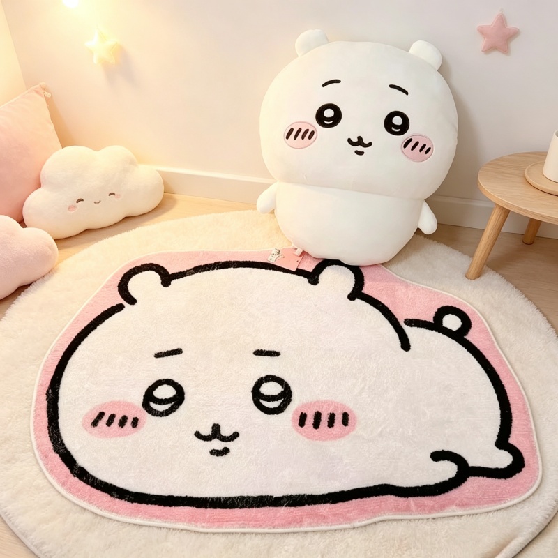 -Chiikawa Cartoon Rug Anime Ha - Home Bathroom Supplies 评论和价格
